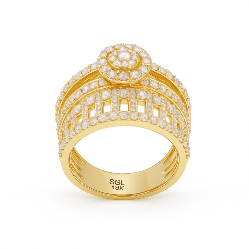 خاتم الماس ذهب عيار 18