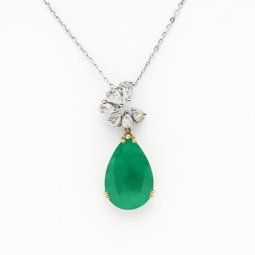 قلادة الماس ذهب عيار 18