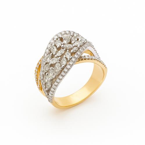 خاتم الماس ذهب عيار 18