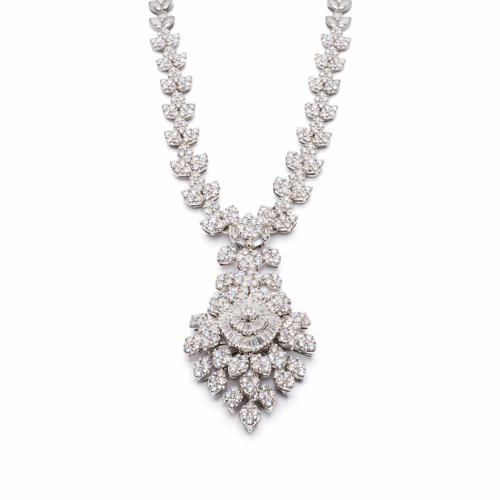 عقد الماس ذهب عيار 18