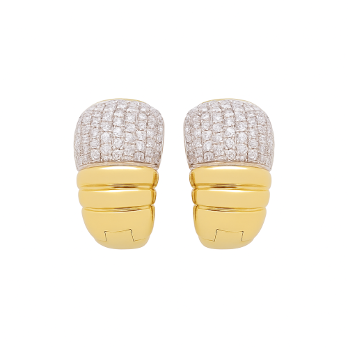 حلق الماس ذهب عيار 18