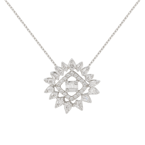 قلادة الماس ذهب عيار 18