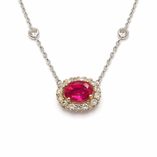 قلادة الماس ذهب عيار 18