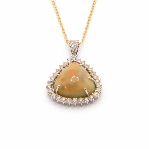 قلادة الماس ذهب عيار 18