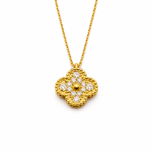 قلادة الماس ذهب عيار 18