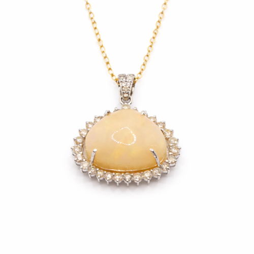 قلادة الماس ذهب عيار 18