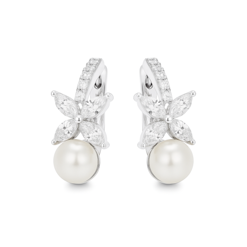 حلق الماس ذهب عيار 18