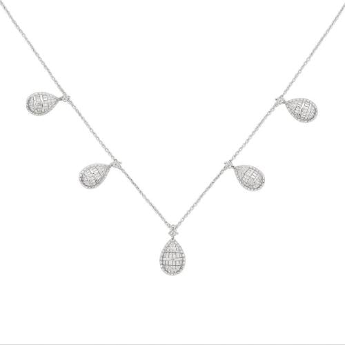 قلادة الماس ذهب عيار 18