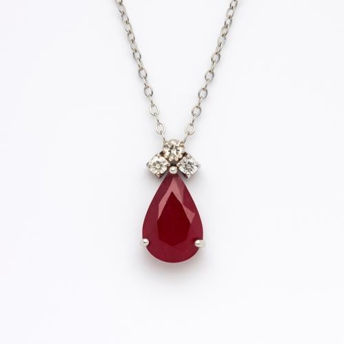 قلادة الماس ذهب عيار 18