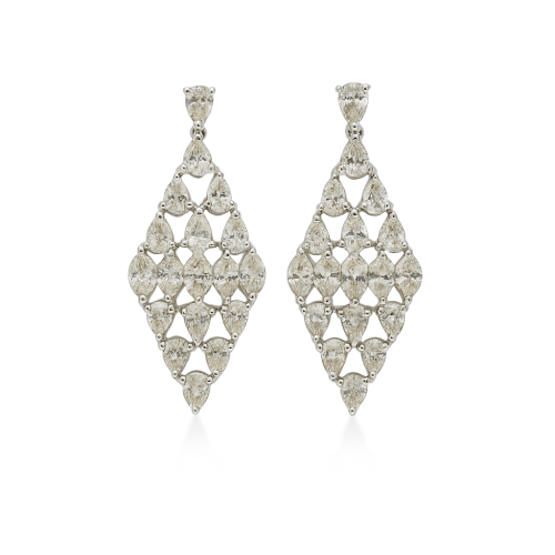 حلق الماس ذهب عيار 18