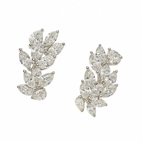 حلق الماس ذهب عيار 18