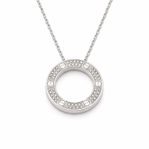 قلادة الماس ذهب عيار 18