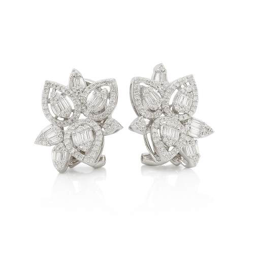 حلق الماس ذهب عيار 18