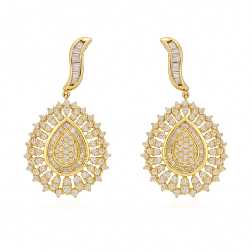 حلق ذهب عيار 18