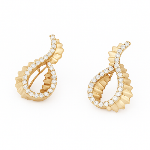 حلق ذهب عيار 18