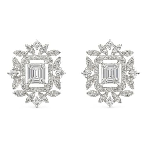 حلق الماس ذهب عيار 18