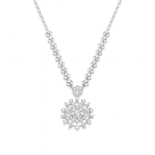 قلادة الماس ذهب عيار 18