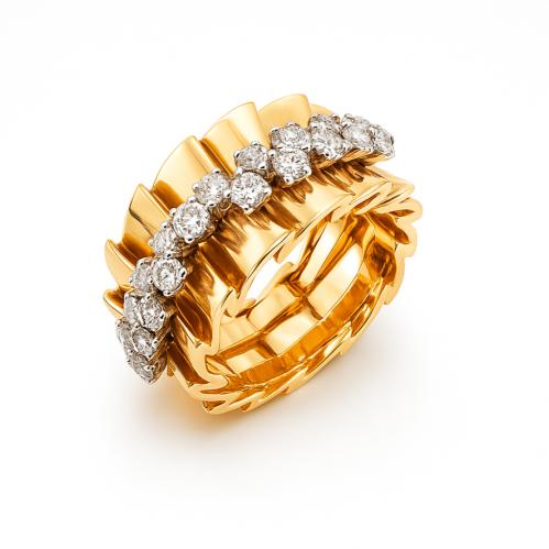 خاتم الماس ذهب عيار 18