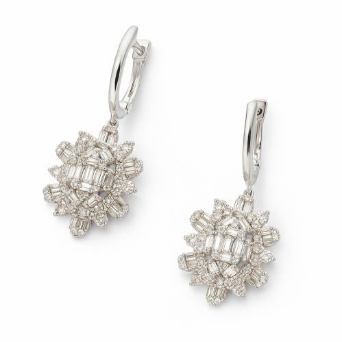 حلق الماس ذهب عيار 18