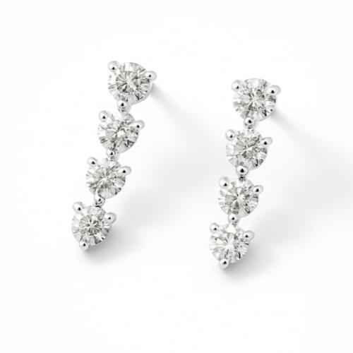 حلق الماس ذهب عيار 18