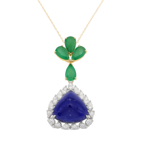 قلادة الماس ذهب عيار 18