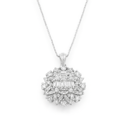 قلادة الماس ذهب عيار 18