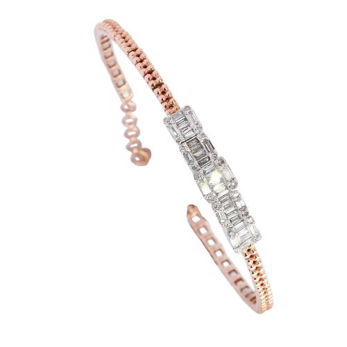 اسوارة الماس ذهب عيار 18