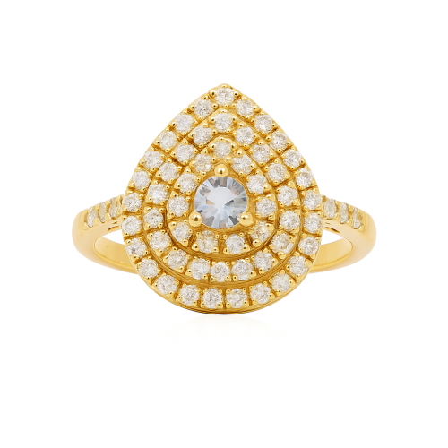 خاتم الماس ذهب عيار 18