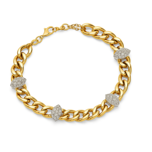 اسوارة الماس ذهب عيار 18