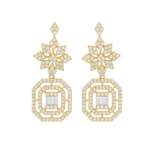 حلق ذهب عيار 18