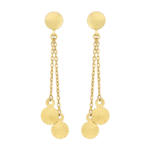 حلق ذهب عيار 18