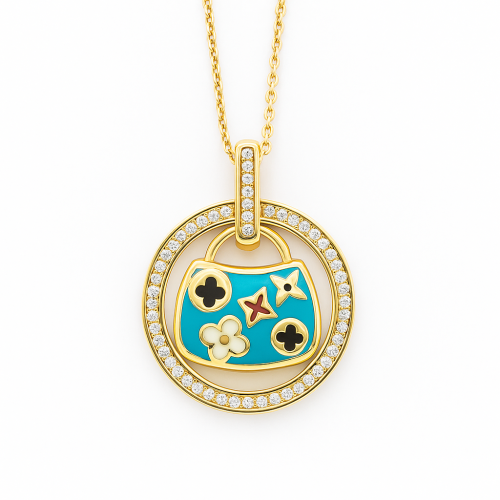 عقد ذهب عيار 18