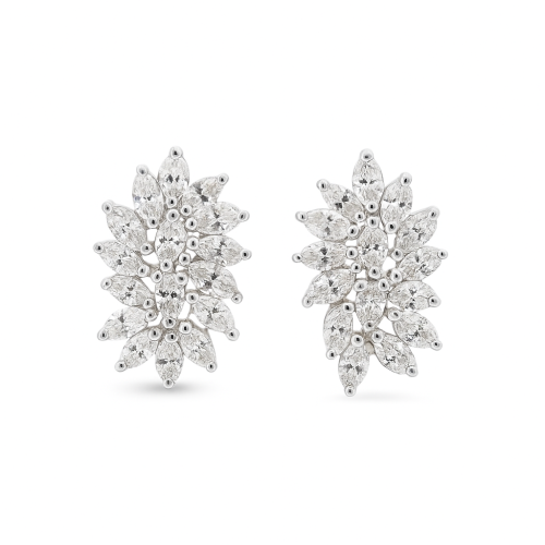 حلق الماس ذهب عيار 18