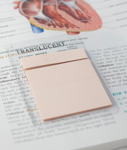 sticky note-transparent pink