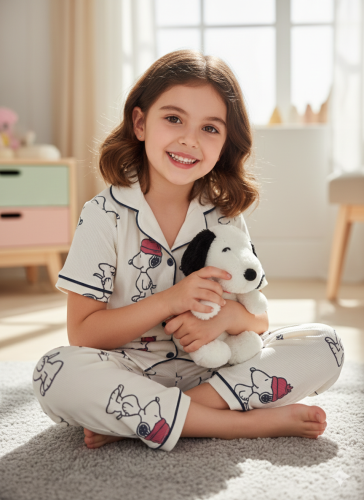 بجامه بناتي قطن