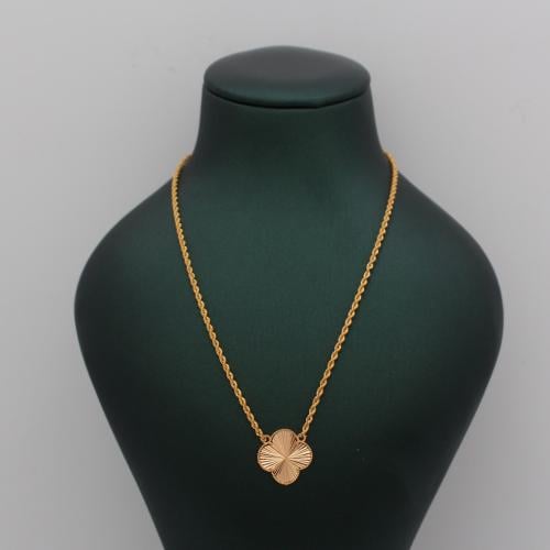 عقد الوردة المبروم ذهب عيار 21