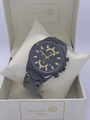 ساعة رجالية استيل A07 دايموند بلو