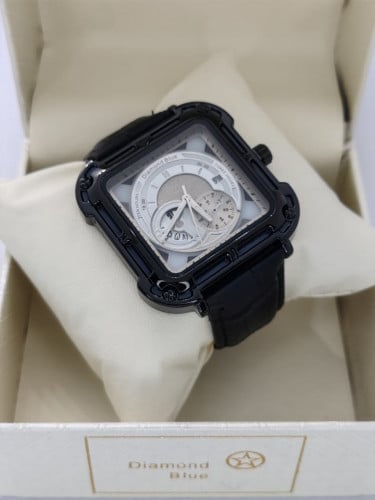 ساعة رجالية جلد A111 دايموند بلو