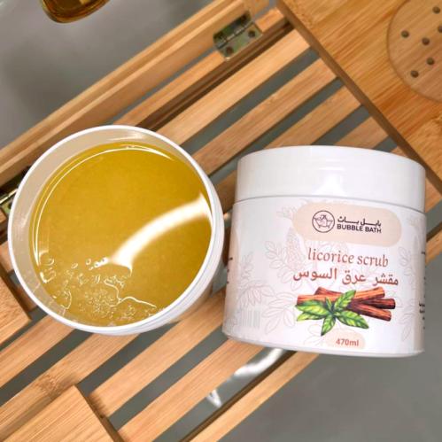 مقشر عرق السوس بزيت اللوز – لتقشير وتفتيح البشرة ب...