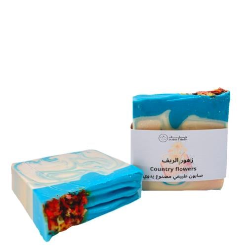 صابون طبيعي عطري للاستحمام برائحة زهور الريف _مع ز...
