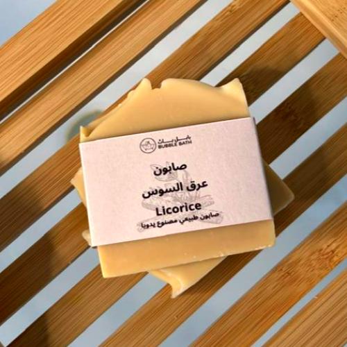 صابون طبيعي للبشرة بخلاصة عرق السوس لتفتيح البشرة...