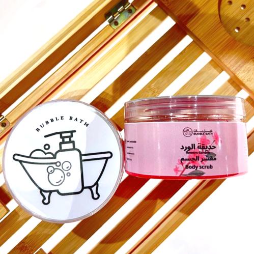 مقشر للجسم برائحة حديقة الورد لتقشير و تنعيم و ازا...