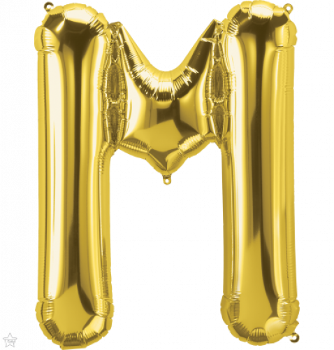 FOIL LARGE LETTER GOLD (عدد 5 قطع) M