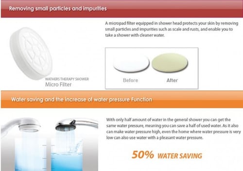 الدش المعالج بشجرة الشاي