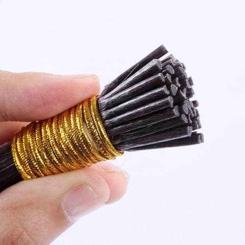 beads extension hair BLACK wavy- CLIPS