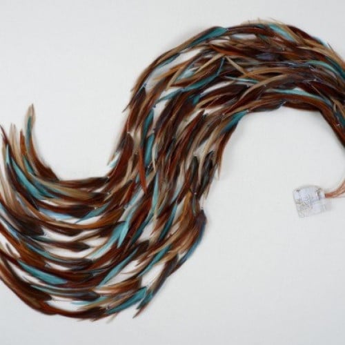Feather Brunette Dark Houdan - every string is 50...
