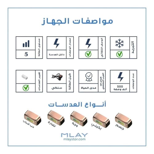 جهاز ليزر منزلي ملاي T14 بـ 4 عدسات – إصدار متقدم...