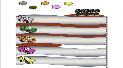 التعلم باللعب - لعبة سباق السيارات
