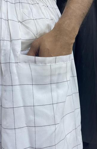 وزرة قطن مخلوط