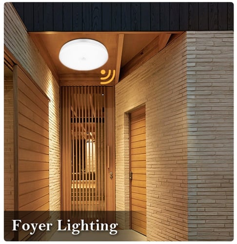 إضاءة ليد 12W موفرة بمستشعر حركة PIR وضوء